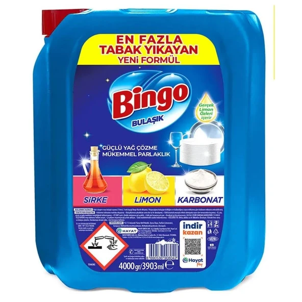 Bingo Sıvı Bulaşık Deterjanı 4000 G