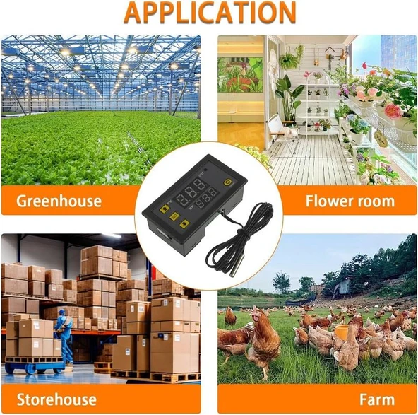 W3230 Ac 220v Dijital Termostat Sıcaklık Kontrol Cihazı (220 Ac ile Çalışır) - 4