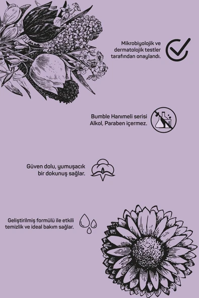 Bumble Hanımeli Islak Mendil – 120 Yaprak Ferahlatıcı Temizlik & Çiçeksi Bakım ? - 2