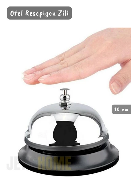 Otel Zili Resepsiyon Zili Restoran Zili Bar Zili Mutfak Zil Paslanmaz Çelik 10 cm - 2