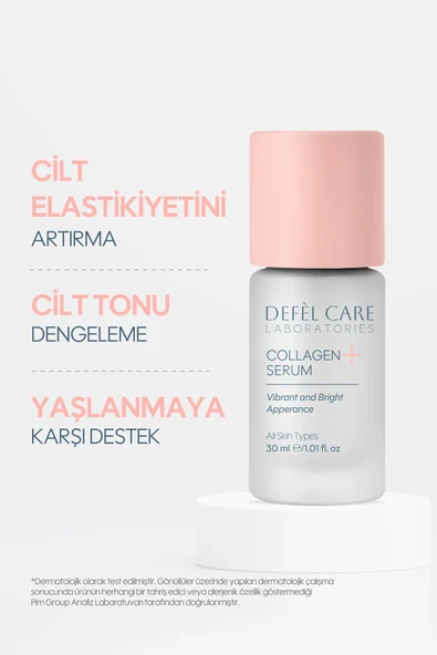 Kolajen Serum C Vitamin+ Canlandırıcı Parlaklık Veren Cilt Elastikiyetini Artıran Serum (30 ml) - 2