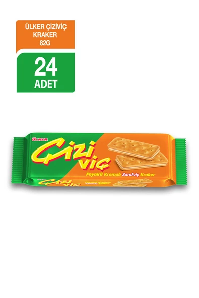 Çızıvıç Peynırlı Sandvıç Kraker 82gr X24 Adet