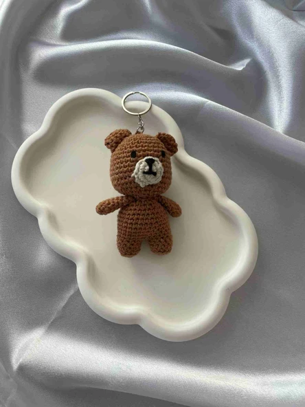 Amigurumi Anahtarlık  El Yapımı Ayıcık 10 cm