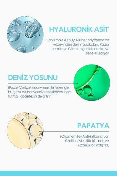Hyaluronic Acid Serum Derin Nemlendirme Işıltılı ve Dolgun Cilt Görünümü (30 ml) - 5