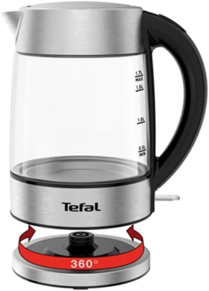 TEFAL IŞIKLI CAM KETTLE 1,7 lt.