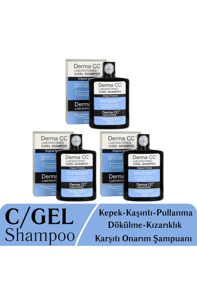 C/gel Shampoo 500ml X 3- Saç Dökülmesi Şampuanı