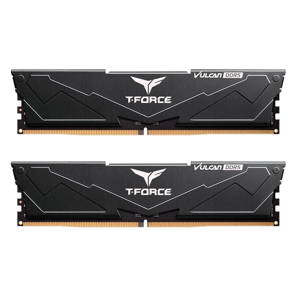 Team T-Force Vulcan Black 16GB 1x16GB 6000Mhz DDR5 CL38 Gaming Ram (FLBD516G6000HC38J01) - 4