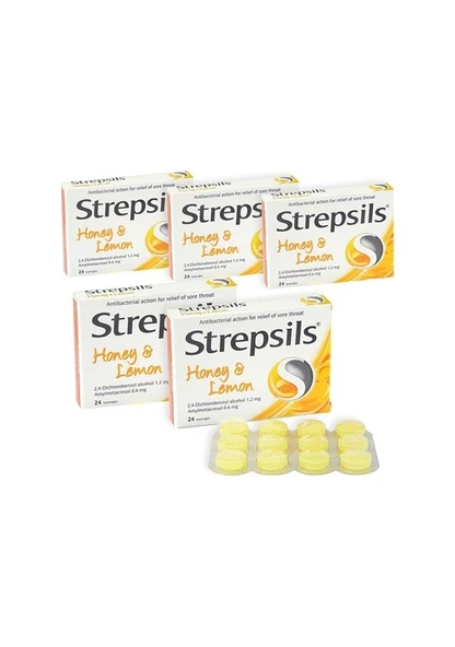 Strepsil Bal ve Limon Aromalı 24lü Pastil 5 Adet