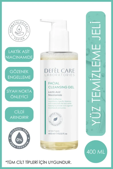 Yüz Temizleme Jeli Siyah Nokta ve Gözenek Karşıtı Arındırıcı & Ferahlatıcı Jel (400 ml)