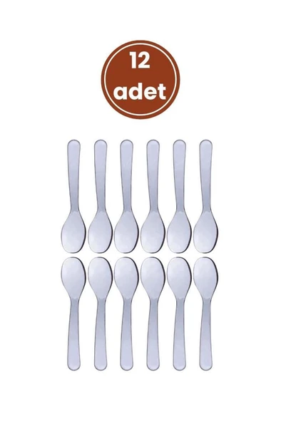 Flora 12’li Baharat Kaşığı Seti Plastik, Tuz Şeker Karabiber Kakao Kahve Kekik Kaşığı 12’li Set - 4
