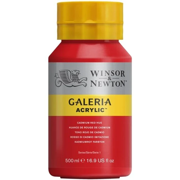 Winsor & Newton Galeria Akrilik Boya 500 ml Cadmium Red Hue 095 ürün görseli 1