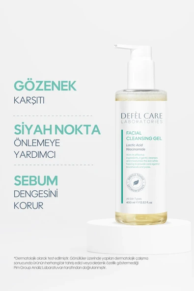Yüz Temizleme Jeli Siyah Nokta ve Gözenek Karşıtı Arındırıcı & Ferahlatıcı Jel (400 ml) - 2