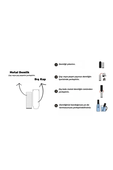 Les Artistes Paris Çelik Termos İçin Çay Demleme Aparatı Happy  Çok Renkli 3+ Yaş - 2