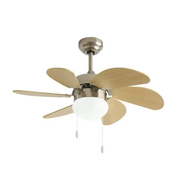 Dlc Mistral Bakır Motor 76cm Tavan Vantilatörü Gümüş - Resim 2