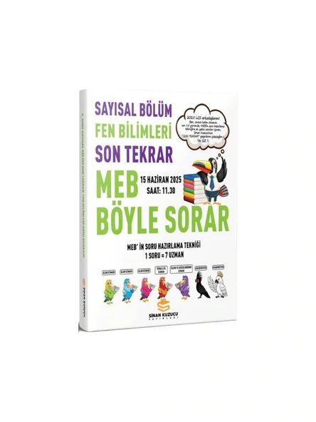Sinan Kuzucu Yayınları 2025 Lgs Sayısal Bölüm Son Tekrar Fen Bilimleri Soru Bankası