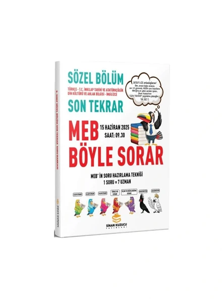 Son Tekrar Sözel Bölüm Soru Bankası 2025 LGS