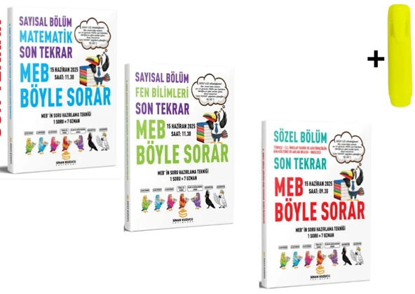 Son Tekrar Sayısal Ve Sözel Bölüm Tüm Dersler Soru Bankası 2025 LGS