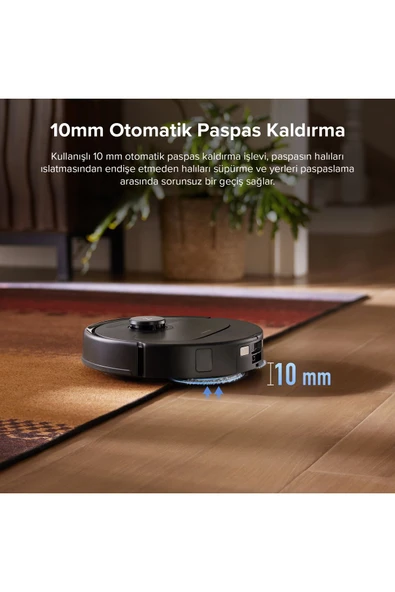 Roborock Vacuum Cleaner & Empty Wash Fill Dock  Qrevo L Akıllı Robot Süpürge Siyah - 11