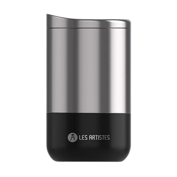 Les Artistes Paris Isı Yalıtımlı Çelik Termos Mug 350ml Split Black  Siyah 350 ML - 5