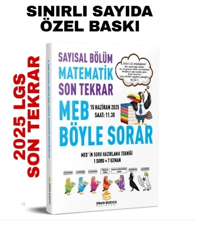 Son Tekrar Sayısal Bölüm Matematik Soru Bankası 2025 LGS