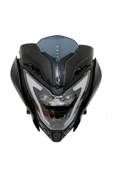 ÖN FAR - ÖN GRENAJ - SİPERLİK CAMI KOMPLE LEDLİ BAJAJ PULSAR NS-200 - E BELGELİ