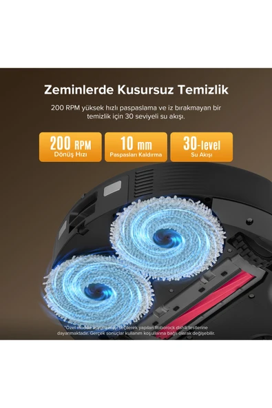 Roborock Vacuum Cleaner & Empty Wash Fill Dock  Qrevo L Akıllı Robot Süpürge Siyah - 8