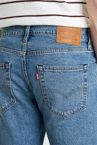 Erkek Mavi Slim Jean Şort 412 39387 0003 - 4