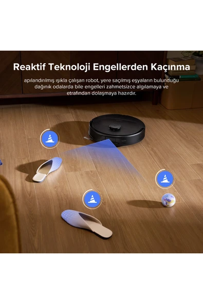 Roborock Vacuum Cleaner & Empty Wash Fill Dock  Qrevo L Akıllı Robot Süpürge Siyah - 7