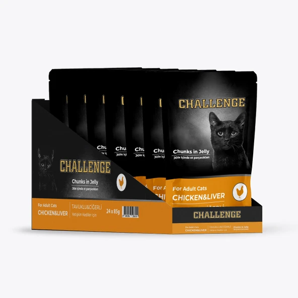 Challenge Tavuklu Ciğerli Yetişkin Kedi Pouch 85 gr - Resim 2