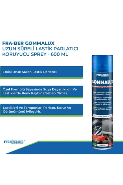 Gommalux Uzun Süreli Lastik Parlatıcı Ve Koruyucu Sprey - 600 ml - 2