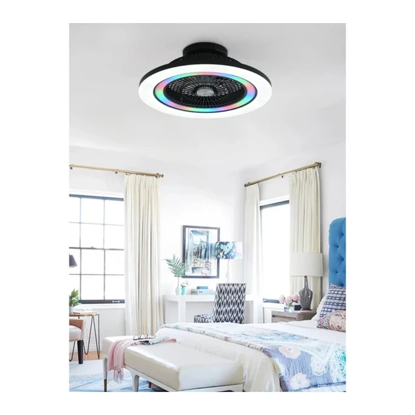 Dlc Ovest Rgb 58CM Led Tavan Vantilatörü - 2