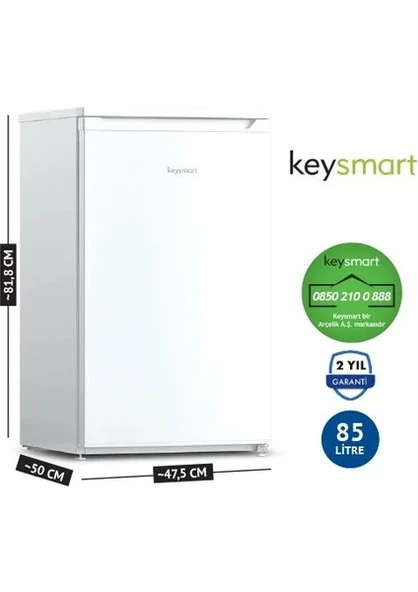 Arçelik Keysmart 85 Litre Mini Buzdolabı Key 9010 S Beyaz