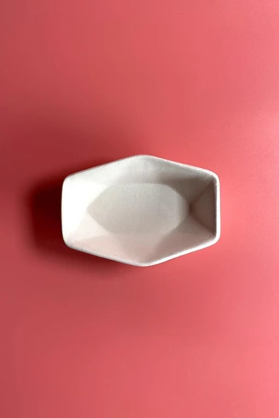 Altıgen Çerezlik - Seramik Bisküvi (Ham Ürün) - Resim 3