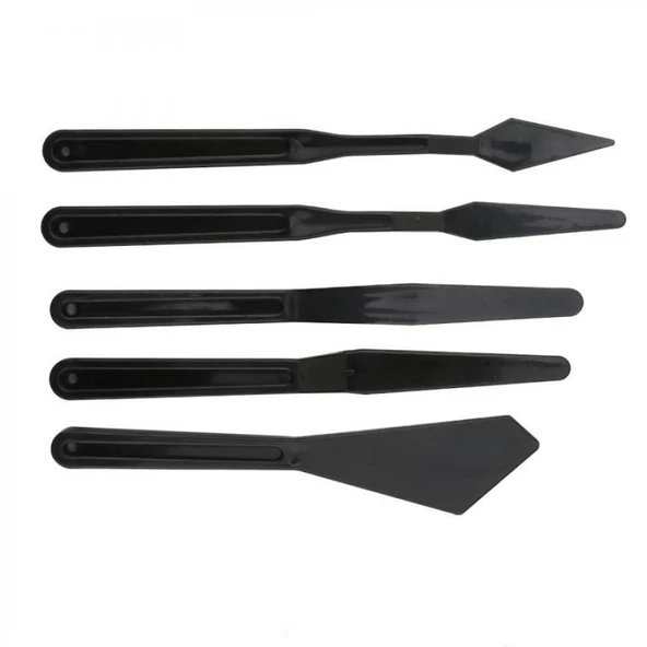 Rich Siyah Plastik Spatula 5 li Set (11247) - 2