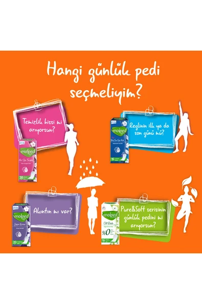 Molped Aktif Günler Günlük Ped 200 Adet - 6
