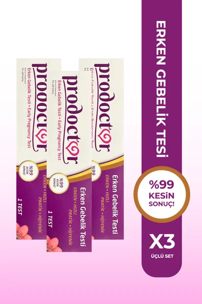 PRODOCTOR Erken Gebelik Testi 3 Adet