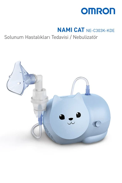 OMRON Nami Cat, Çocuklara Uygun Sevimli Nebulizatör NE-C303K-KDE - 2