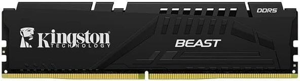 Kingston Beast Black8GB 5200 Mhz DDR5 CL36 DIMM KF552C36BBE-8TR Masaüstü PC Ram