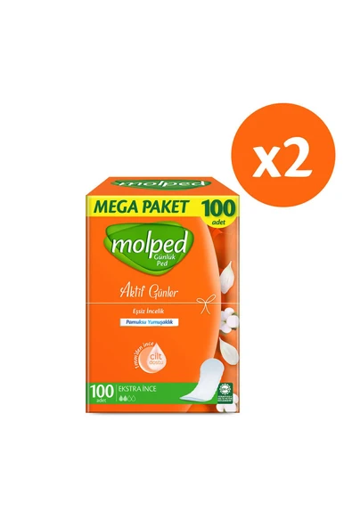 Molped Aktif Günler Günlük Ped 200 Adet - 2
