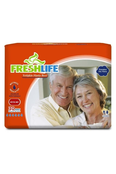 FRESHLİFE Large Yetişkin Hasta Bezi 30 Adet - 4