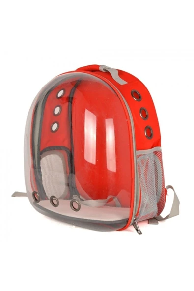 Pet Preety Bacco Milano Astronot Çanta Kırmızı (32 X 25 X 42 cm )