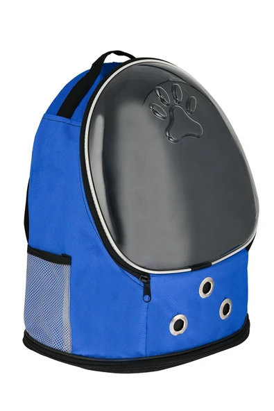 northern fashion Ufo Astronot Kedi Köpek Taşıma Çantası - 7 Hava Kanallı Pati Desenli 47x40x35cm