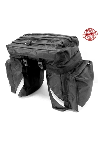 HEPBİMODA Yağmur Su Geçirmez Motosiklet Heybe Çanta Reflektörlü 60litre - 6