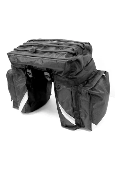 HEPBİMODA Yağmur Su Geçirmez Motosiklet Heybe Çanta Reflektörlü 60litre