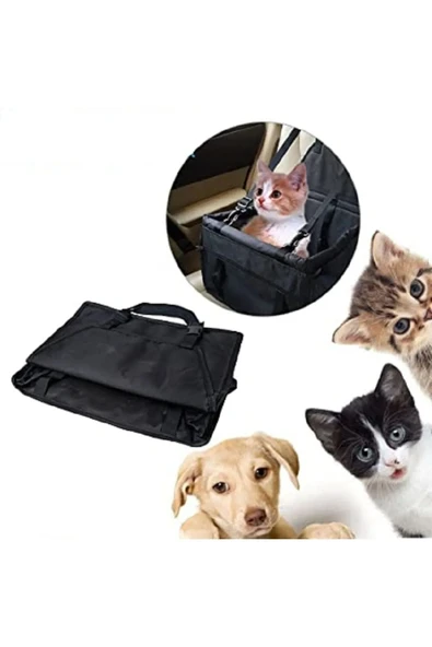 FIESSE Evcil Hayvan Oto Araç Koltuğu Puseti Araba Araç Oto içi Kedi Köpek Taşıma Seyahat Çantası - 2