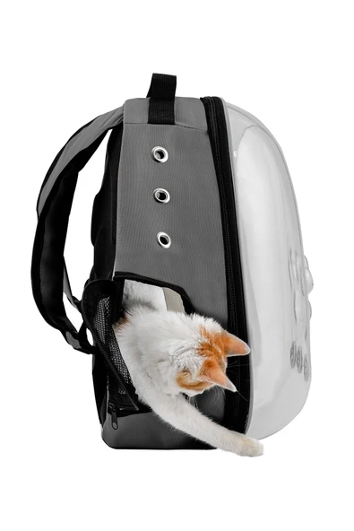 northern fashion Kedi Taşıma Çantası Turuncu El Ve Sırt Çantası 9hava Kanalı Kedi Taşıma Çantası - 4