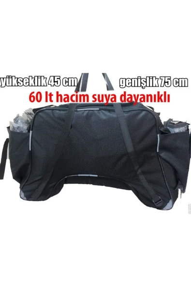 Bizedeyolla Motosiklet Heybe Çanta 32 Cm Aralıklı Su Geçirmez Ks