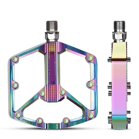XBYC 1818 Rainbow Alüminyum Rulmanlı Bisiklet Pedalı Ultra Hafif Freeride Platform Pedal ürün görseli