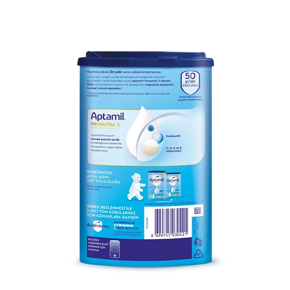 Aptamil Devam Sütü Maması No3 9-12 Ay 800 Gr - 4