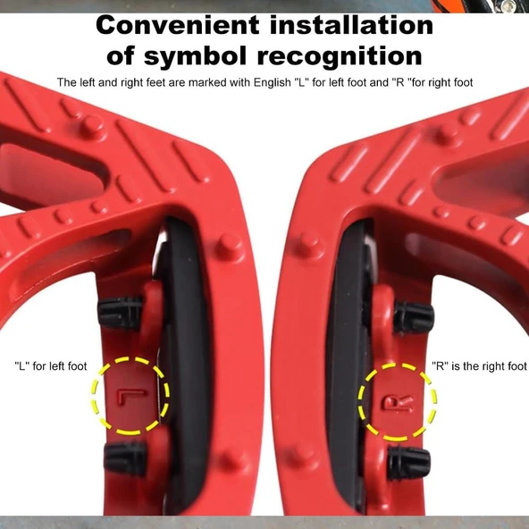 XBYC 1809 Bilyalı Bisiklet Pedalı MTB Alüminyum Alaşımlı Reflektörlü Pedal Siyah Renk - 6